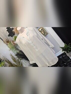 Rose & Olive Sheer Button Blouse 1X